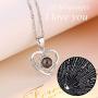 winsbo Love Necklace I Love You Necklace in 100 Languages Best Gift for Her Gift for Women