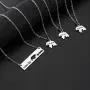 AKTAP Sweet Mama and Baby Bear Necklace Mommy and Me Bar Necklace Gift for Mothers AKTAP Sweet Mama and Baby Bear Necklace Mommy and Me Bar Necklace Gift for Mothers