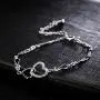 SOFTONES 925 Sterling Silver Charm Bracelets for Women Cute Zircon Heart Bracelets for Girls Infinity Bracelet Jewelry Gifts,Adjustable Size