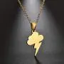 RZCXBS Thunder Necklace Hypoallergenic Surgical Stainless Steel Storm Cloud Lightning Pendant Necklace RZCXBS Thunder Necklace Hypoallergenic Surgical Stainless Steel Storm Cloud Lightning Pendant Necklace