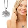 Lola Bella Gifts Crystal Hedgehog Necklace and Earrings Set with Gift Box