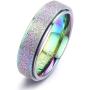 DURSI Spinner Ring for Women Men Fashion Stainless Steel Fidget Ring for Anxiety Sand Blast Finish 6MM / 8MM