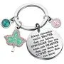 WSNANG Sorority Gift Pink and Green Charm Leaf Pendant Inspirational Paraphernalia Graduation Gifts You are Braver Stronger Smarter Than You Think Keychain WSNANG Sorority Gift Pink and Green Charm Leaf Pendant Inspirational Paraphernalia Graduation Gifts You are Braver Stronger Smarter Than You Think Keychain