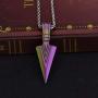 starchenie Arrowhead Pendant Necklace Stainless Steel Spear Point Jewelry for Men
