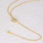 espere Dainty Sterling Silver Necklace Small Waterdrop Lariat Necklace Y-Shaped