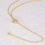 espere Dainty Sterling Silver Necklace Small Waterdrop Lariat Necklace Y-Shaped