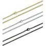 FIBO STEEL 3Pcs 2MM Stainless Steel Curb Link Chain for Men Women Necklace Chain,16-30 Inches FIBO STEEL 3Pcs 2MM Stainless Steel Curb Link Chain for Men Women Necklace Chain,16-30 Inches