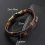 Leather Bracelet For Women Men , Braided Genuine Bangle Charm Mens Vintage Wrist Band Brown Rope Bracelets Fashion Jewelry