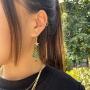 Handmade Christmas Drop Dangle Earrings. Holiday Christmas Earrings. Small Cute Christmas tree Earring. Jewelry for Women Girls