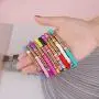 Colorful Heishi Beaded Surfer Bracelet, Vinyl Disc Bead Bracelet, Elastic Rope Surfer Bracelet Set, Summer Fashion Bracelet for Women and Girls
