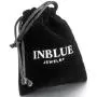 INBLUE Men,Womens Stainless Steel Pendant Necklace Black Silver Gold Two Tone Egyptian Ankh Cross -with Cord