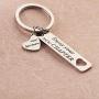 BAUNA Retirement Keychain Enjoy Your New Chapter Retirement Key Ring for Coworker Leaving Retired Gifts