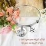 HOLLP Stepdaughter Rose Flower Bracelet Step Daughter Jewelry Daughter in Law Bracelet I Didnt Give You The of Life Gave Me Bracelet Stepdaughter Bracelet