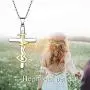 WINNICACA Sterling Silver Cross Heartbeat & Faith Hope Love Necklace Mother Birthday Nurses Day Jewelry Mothers Day Gifts for Her WINNICACA Sterling Silver Cross Heartbeat & Faith Hope Love Necklace Mother Birthday Nurses Day Jewelry Mothers Day Gifts for Her