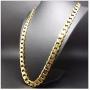 9.2MM Gold Cuban Link Chain Necklace for Men Women 24k Real Gold Plated. Diamond Cut Hip hop Solid Street wear Gift Jewelry