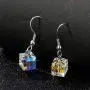 Swarovski Crystal Cube Drop Dangle Earrings for Women Fashion 14K Gold Plated Hypoallergenic Jewelry Swarovski Crystal Cube Drop Dangle Earrings for Women Fashion 14K Gold Plated Hypoallergenic Jewelry