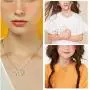 Zodiac Sign Necklace 925 Sterling Silver 12 Constellation Pendant & Rings Horoscope Astrology Jewelry Crystal Cubic Zirconia Birthday