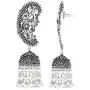 Aheli Vintage Inspired Indian Boho Oxidized Intricate Crafted Peacock Design Jhumki Dangle Earrings Ethnic Fashion Jewelry for Women Aheli Vintage Inspired Indian Boho Oxidized Intricate Crafted Peacock Design Jhumki Dangle Earrings Ethnic Fashion Jewelry for Women