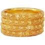 JDZ COLLECTION Indian Gold Plated Bangle Bracelet Bollywood Jewelry Ethnic Pola Bangles Set 4pc Traditional Designer Bangles