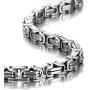 URBAN JEWELRY Impressive Mechanic Style Mens Necklace Stainless Steel Silver Chain, Width 6mm (19,21,23 Inches)