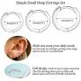 Silver Hoop Earrings for Women, 3 Pairs Small Sterling Silver Huggie Earrings | Tiny Cubic Zirconia Cartilage Cuff Earrings Hoop Piercing Jewellery for Girls Men Teens (8mm/10mm/12mm)