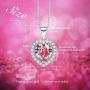 CDE S925 Sterling Silver Birthstone Necklace for Women Embellished with Crystals from Swarovski Jewelry for Women (12 Color)