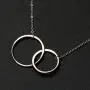 Ldurian Necklace Two Interlocking Infinity 2 Circles Pendants, Women Jewelry, Birthday Gift for Mother Daughter Aunt Niece Cousin Sisters Friends… Ldurian Necklace Two Interlocking Infinity 2 Circles Pendants, Women Jewelry, Birthday Gift for Mother Daughter Aunt Niece Cousin Sisters Friends…