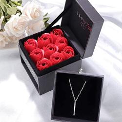Sllaiss 925 Sterling Silver Bar Necklace For Women Girls Plain Vertical Engravable Pendant Necklace Mothers Day Birthday Jewelry Gift