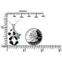 S925 Sterling Silver Lovely Panda Eat Bamboo Pendant Necklace