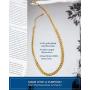Gold Dipped Choker Necklaces for Women | Chain Choker Necklace | 14k Gold Chunky Chain Necklace | Dual Sized 14k Gold Dipped Curb Cuban Link Chain Necklace | Edgy, Classic Stainless Steel Chain | Cuban Chain Necklaces for Women