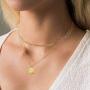 FUTIMELY 18k Gold Queen Coin Necklace for Women,Multilayer Coin Medallion Pendant Necklace Adjustable Layering Paper Clip Choker Necklaces Chain Set for Girls Jewelry