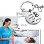 Zuo Bao Funny Nurse RN Gift Nurses Day Gift Doctor Nursing Jewelry Nurse Appreciation Coffee Scrubs and Rubber Gloves Keychain Nurse Life Gift Zuo Bao Funny Nurse RN Gift Nurses Day Gift Doctor Nursing Jewelry Nurse Appreciation Coffee Scrubs and Rubber Gloves Keychain Nurse Life Gift