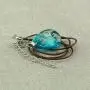 FM FM42 Natural White Pressed Dried Flower Glow in The Dark Blue Teardrop Pendant Necklace GN1225 FM FM42 Natural White Pressed Dried Flower Glow in The Dark Blue Teardrop Pendant Necklace GN1225