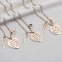 MEMGIFT Rose Gold Personalized Memorial Gifts Loss of Loved One Remembering Initial Necklace Sympathy Jewelry for Her Women Teen Girls Sister Best Friend