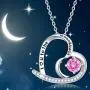 Sterling Silver Blue Sapphire Peridot Necklace Forever Love Infinity Citrine Pink Tourmaline Jewelry