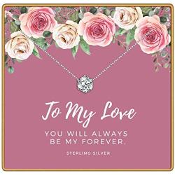 KEDRIAN To My Love Necklace, 925 Sterling Silver, Girlfriend Gifts For Women, Wife Gift, Gifts For Girlfriend, Love Necklace Pendant, Necklaces For Girlfriend, Mothers Day, Wife Birthday Gift Ideas