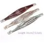 Jurxy Multilayer Leather Wrap Bracelet Silver Beaded Bohemian Braided Cuff Bangle Wristbands Wide Belt Jewelry for Women Girl – Black and Silver