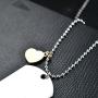 To my daughter from dad Stainless Steel Dog Tag Letters''To my daughter never forget how.love dad'' Pendant Necklace,Inspirational Gifts For daughter Jewelry