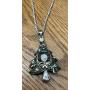 My Prime Gifts Snap Jewelry Christmas Tree Enamel Necklace Silver Plated Length 20'' fits 18-20mm Standard Ginger Style Charms My Prime Gifts