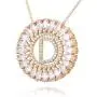 Name Alphabet Initial Letter Pendants Necklace Cubic Zirconia chokers chain Personalized Colar Jewelry for lady Women