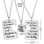 “Daddys Girl Mamas World” Necklace | Adorable Round Pendant Necklace Set of 3 | Best Family Gift