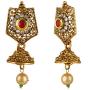 Efulgenz Indian Bollywood Traditional Gold Plated Crystal Faux Kundan Pearl Wedding Choker Necklace Earrings Jewelry Set