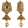 Efulgenz Indian Bollywood Traditional Gold Plated Crystal Faux Kundan Pearl Wedding Choker Necklace Earrings Jewelry Set