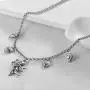 Tiande Angel Cupid Chain Necklace Steel Stainless Angel Baby Wing Love Heart Bell Clavicle Choker Necklace for Women Girls Men Boys