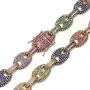 TOPGRILLZ Men’s 12mm Simulated Diamond Iced Out Gold Finish Solid Mariner Link Chain Choker Necklace Hip Hop Jewelry TOPGRILLZ Men’s 12mm Simulated Diamond Iced Out Gold Finish Solid Mariner Link Chain Choker Necklace Hip Hop Jewelry