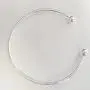 RUBYCA 20pcs White Silver Plated Bangle Bracelet Screw End Ball Cuff Charm Beads DIY Jewelry RUBYCA 20pcs White Silver Plated Bangle Bracelet Screw End Ball Cuff Charm Beads DIY Jewelry