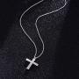 ACJFA 925 Sterling Silver Cross Urn Pendant Necklace Keepsake Memorial Cremation Jewelry for Ashes for Men for Women