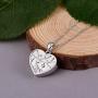 ACJFA Sterling Silver Tree of Life Memorial Jewelry Gift Love Forever in My Heart Cremation Urn Pendant Necklace for Ashes