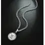 ORAZIO Saint Christopher Necklace 3.5mm Stainless Steel Penant Necklace Curb Link Chain 22-24 Inches ORAZIO Saint Christopher Necklace 3.5mm Stainless Steel Penant Necklace Curb Link Chain 22-24 Inches
