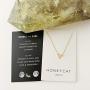 HONEYCAT Mini Triangle Pendant Necklace in Gold, Rose Gold, or Silver | Minimalist, Delicate Jewelry